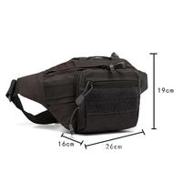 Tactical Waist Gun Bag Belt Bumbag Waterproof Nylon Fanny Pouch Molle for EDC Hunting Climbing Camping Phone
