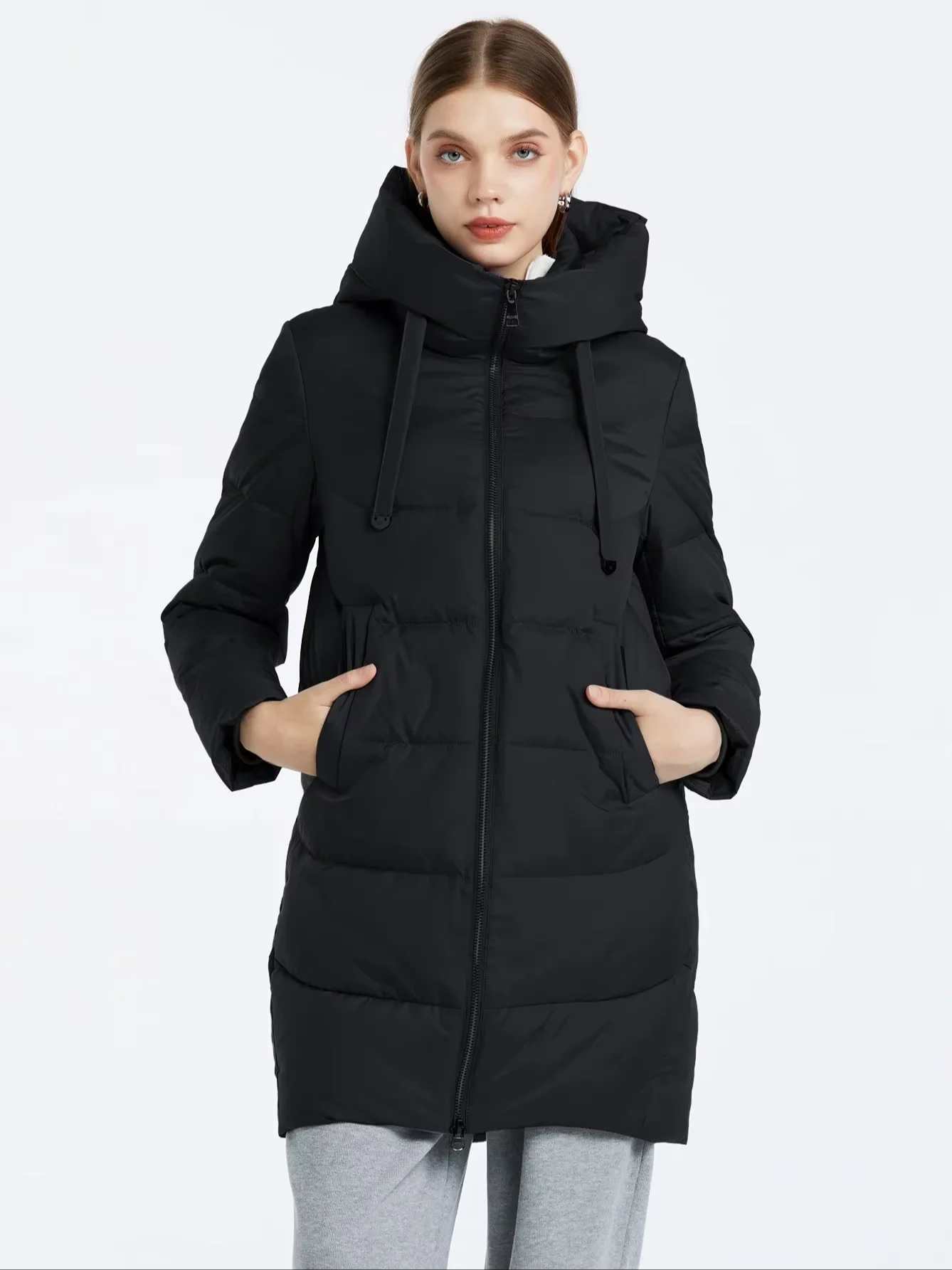 Cinemore Damen jacke Winter 2023 warme lange Parkas Kapuzen oberbekleidung Damen bekleidung Mode Daunen jacke Damen mantel Unisex