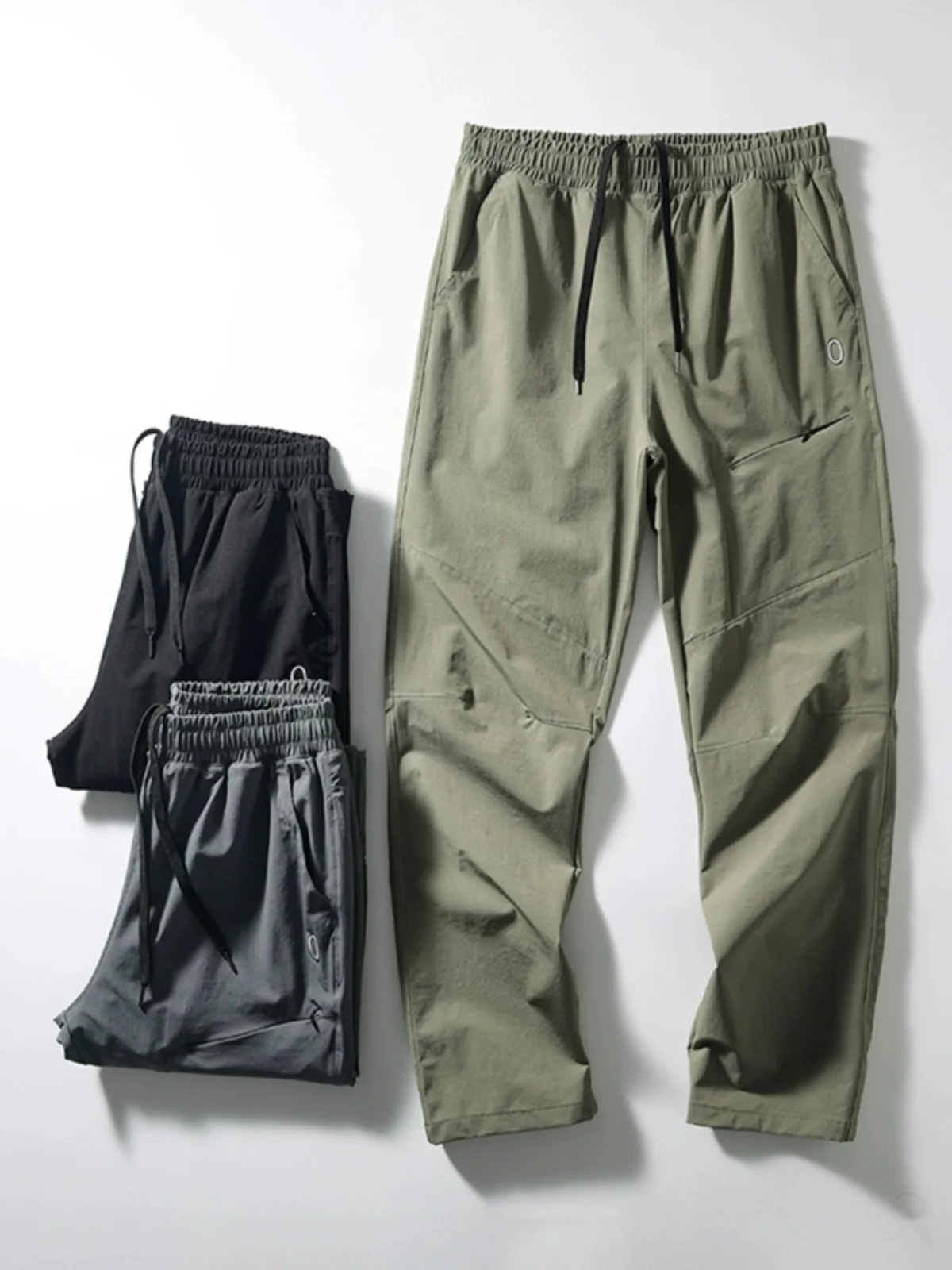 

Легкие водонепроницаемые мужские брюки 3D-кроя для весны и лета: тонкие, быстросохнущие, эластичные, спортивные, повседневные, дышащие, влагоотводящие