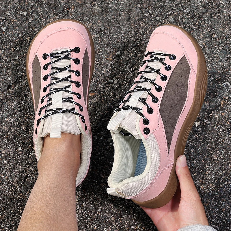 Women's Shoes Fashion Walking Sneakers Wide Toe Barefoot Flat Board Shoes Breathable Comforthable Man Trekking Sports Shoes