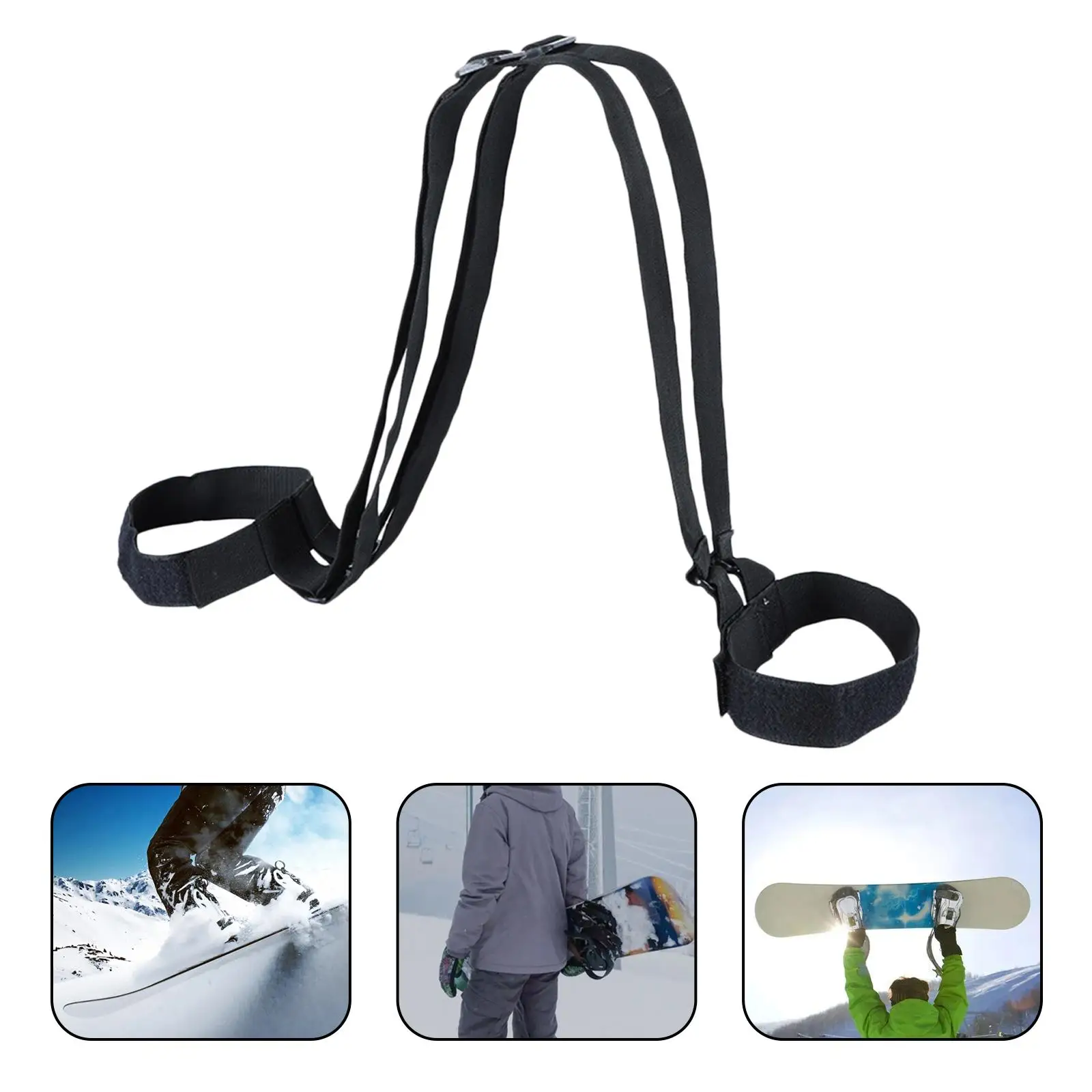 Skateboard Shoulder Carrier Backpack Strap Portable for Ski/Snowboard Winter