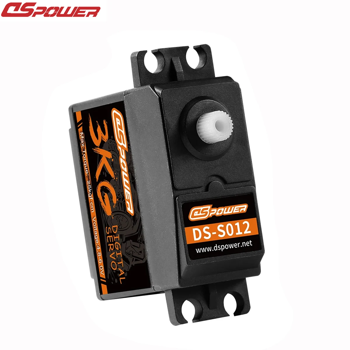 Dspower-デジタルサーボプラスチックギア、コアモーターサーボ、モンスターカー、ヘリコプター、ボート、飛行機、wltoys trx4、scx10,3kg、1/12、1/10