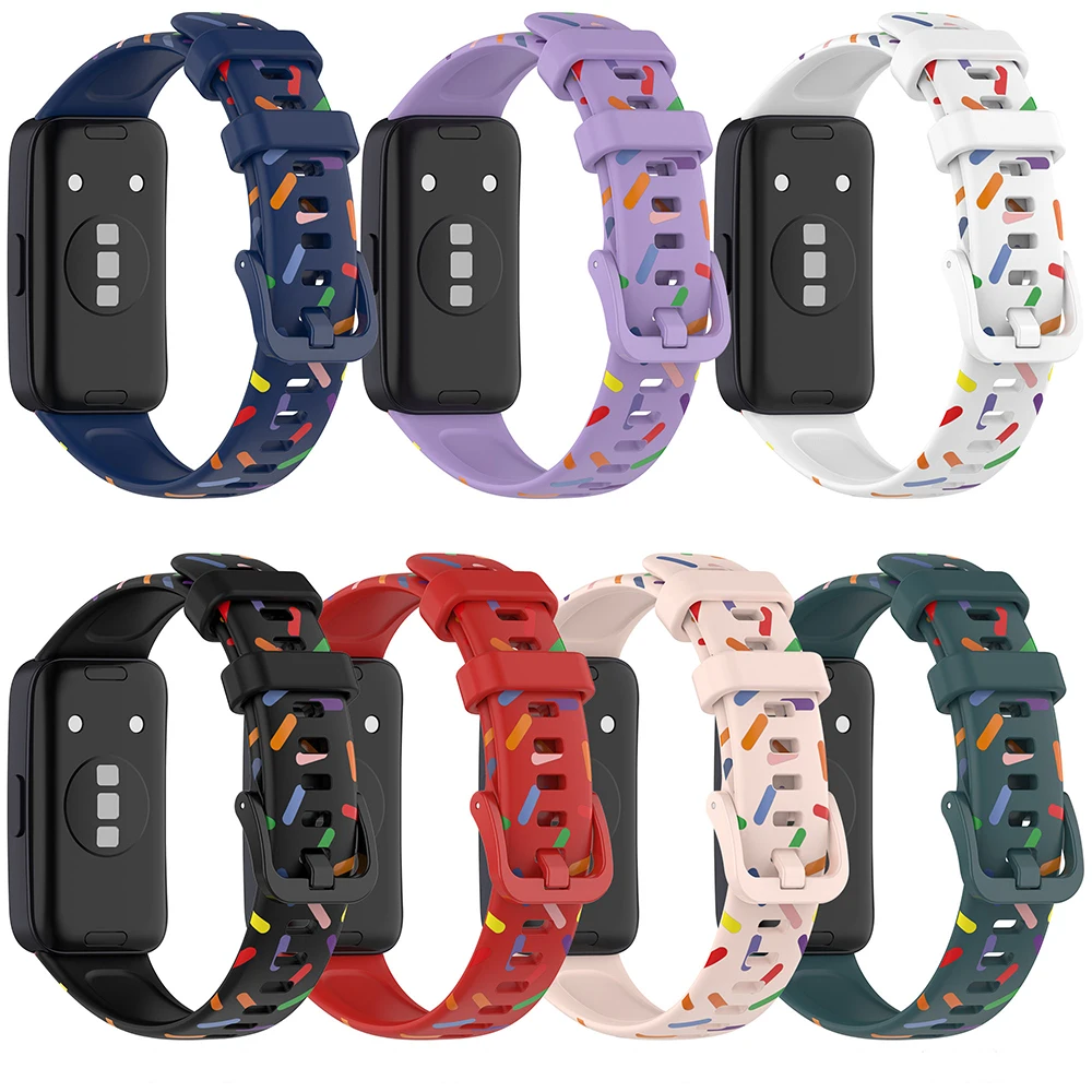 Silikon armband für Huawei Band 8 Armband Smartwatch Armband für Huawei Band8 Armbänder Armband Armband Sport Ersatz