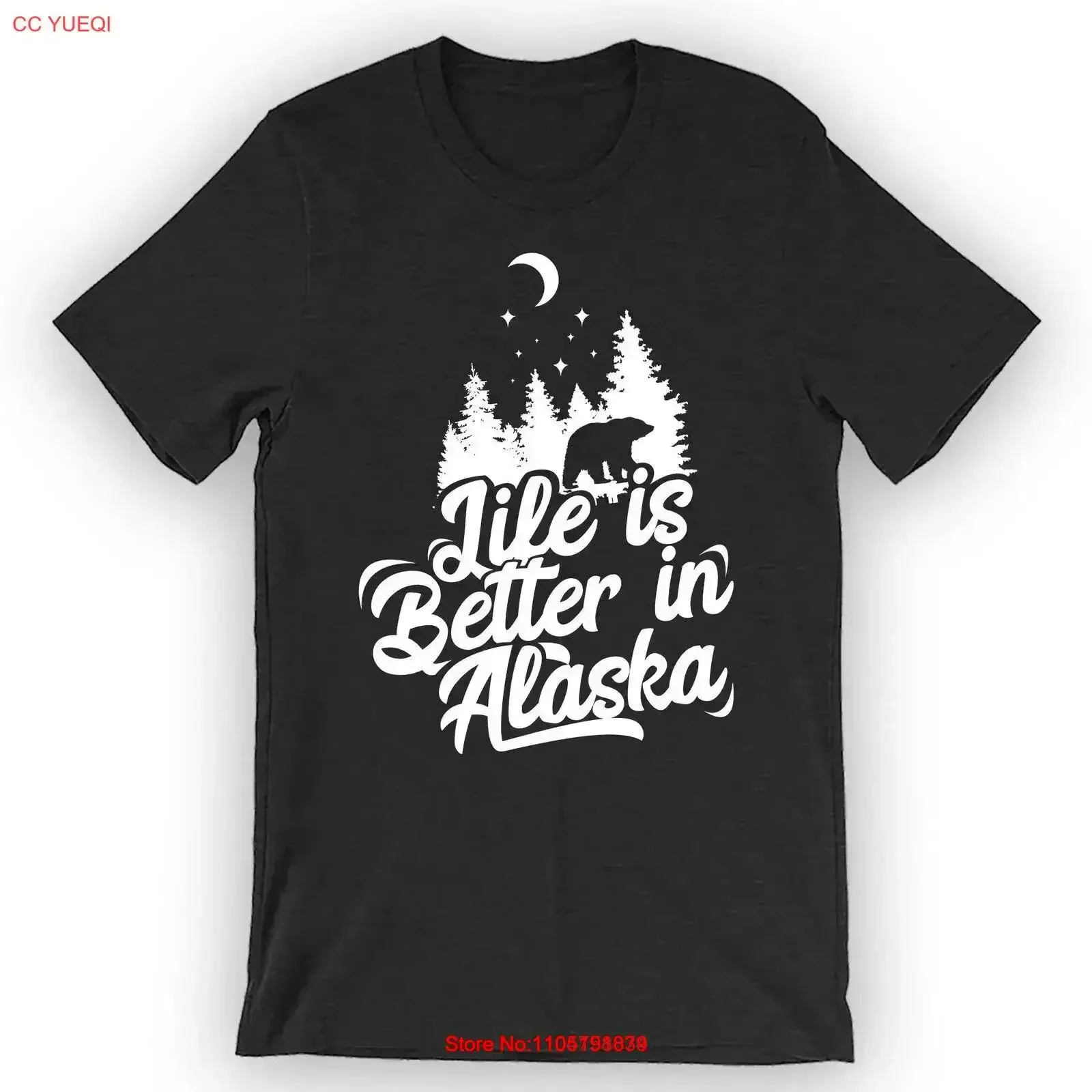 

Life Is Better In Alaska T Shirt Cute vintage Washed Casual Comfortable Versatile Slightly Soft homme Stylish fashion vintage