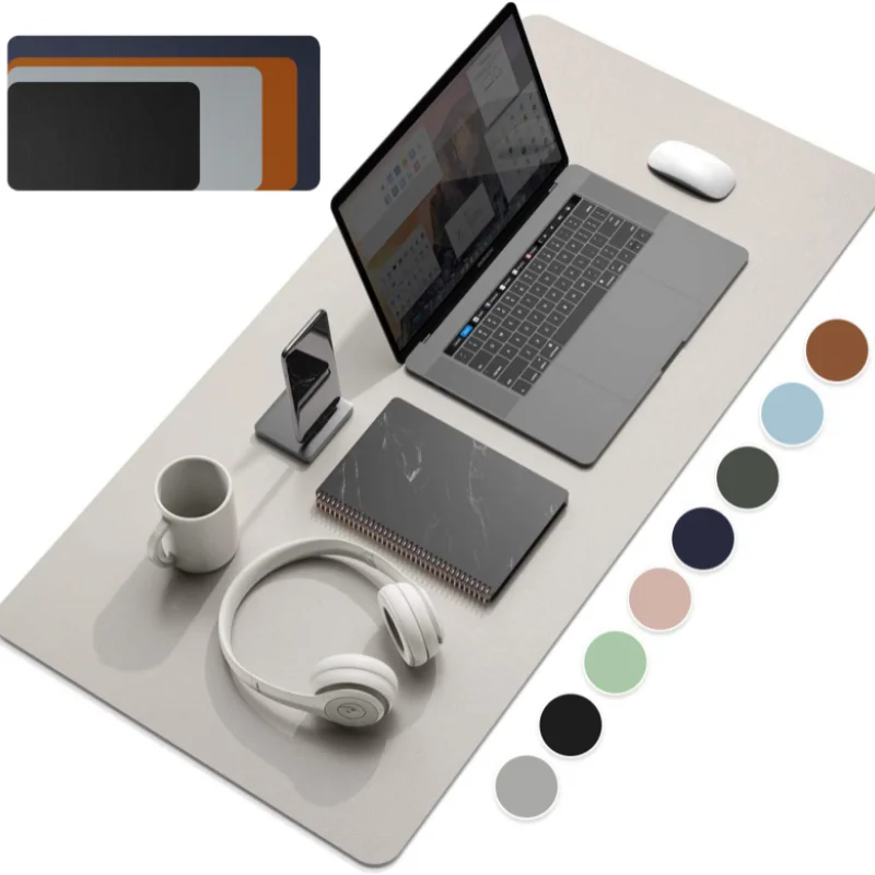 Large Size Mousepad Desk Protection PU Leather Suede Waterproof Non-Slip Desk Mat Desktop Keyboard Mouse Pad Gaming Accessories