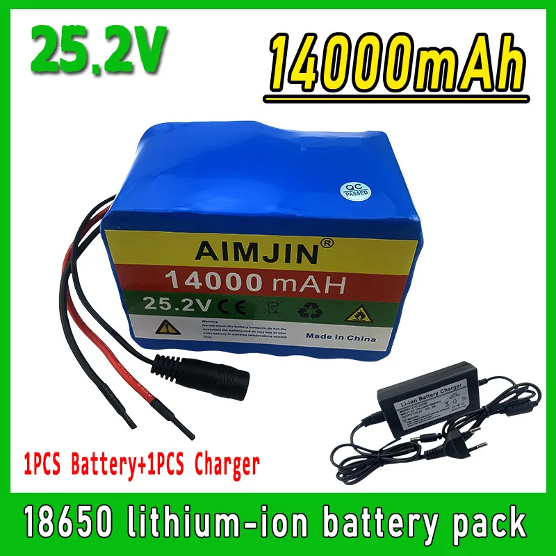 

6S4P 25.2V 14000mAh 18650 Lithium Batterie Pack Protection Rechargeable battery + Chargeur