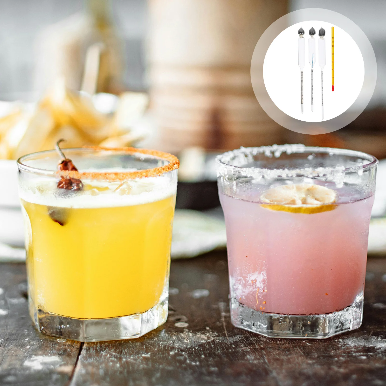 

1Set Glass Alcohol Meter Wine Tester Accurate Measurement Stable Craftsmanship Thoughtful Gift for