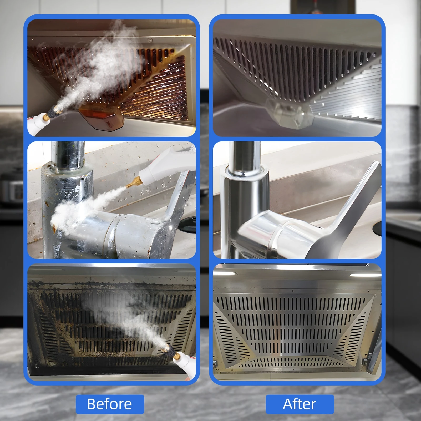 2500 W Hochdruck-Dampfreiniger, Hochtemperatur-Druckdampfreinigungsmaschine, 1100 ml, 3 Bar, tragbarer Handdampf