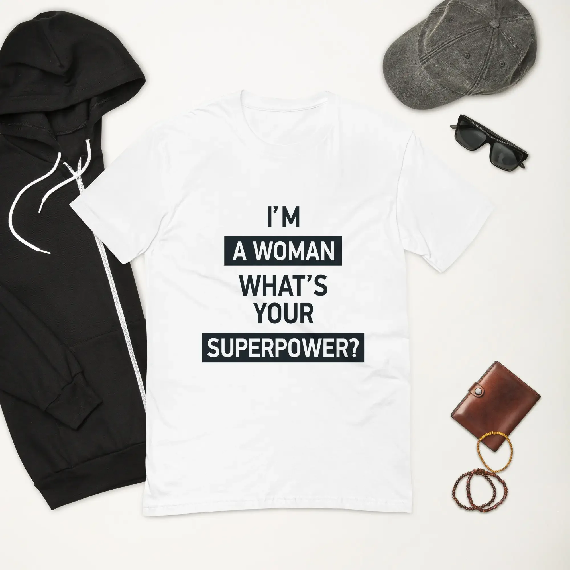 

I'm a Woman Superpower T ShirtAnime Graphic T-shirts for Men Clothing Women Tees High Quality 100%Cotton Short Sleeve