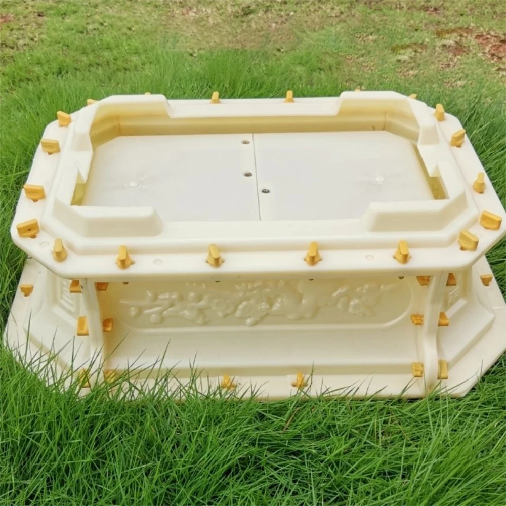 European-style factory direct sale diamond-shaped new bottom-grouting cement flower pot mold for concrete bonsai products