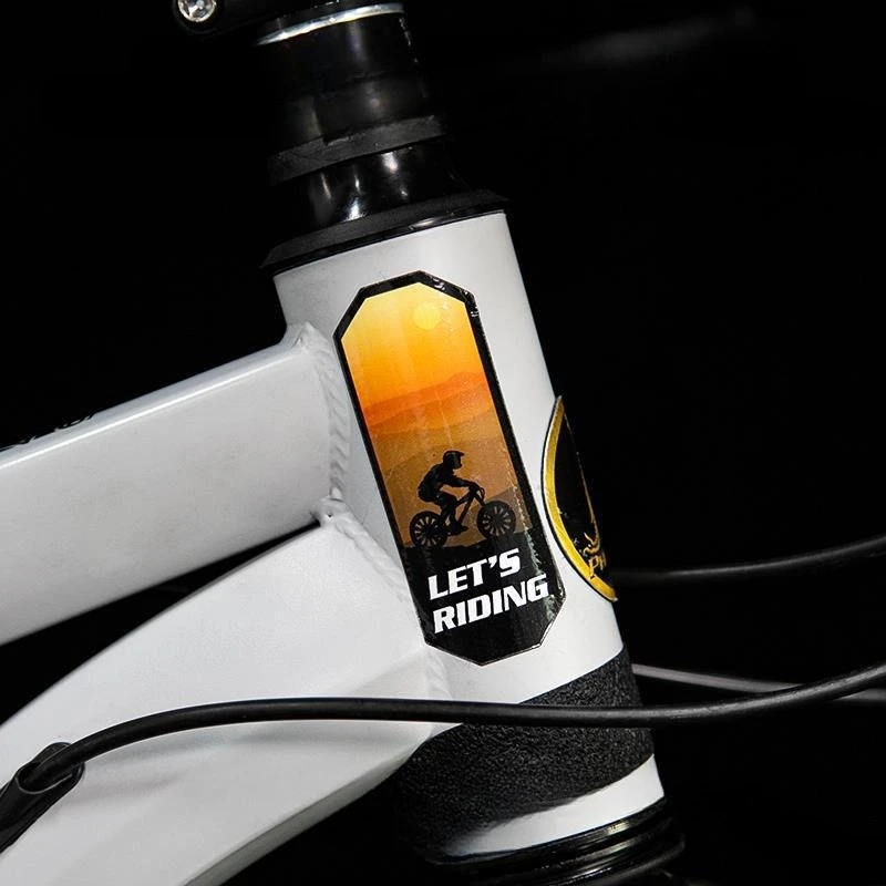 2pcs/set Bicycle Crossbeam Sticker Bike Personalized Sticker Decoration Waterproof Protective Stickers Bicycle Stickers - view 4