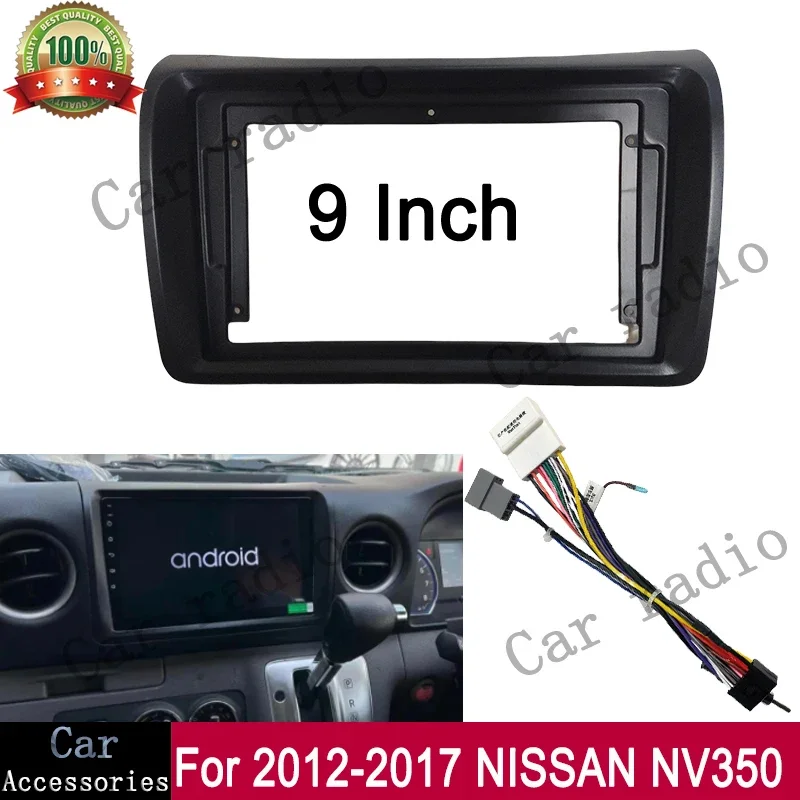 

CRM For 2012-2017 NISSAN NV350 Frame 9 Inch Car Radio Android Stereo Frame Player 2Din Head Unit Fascia Panel Dash Board Cover