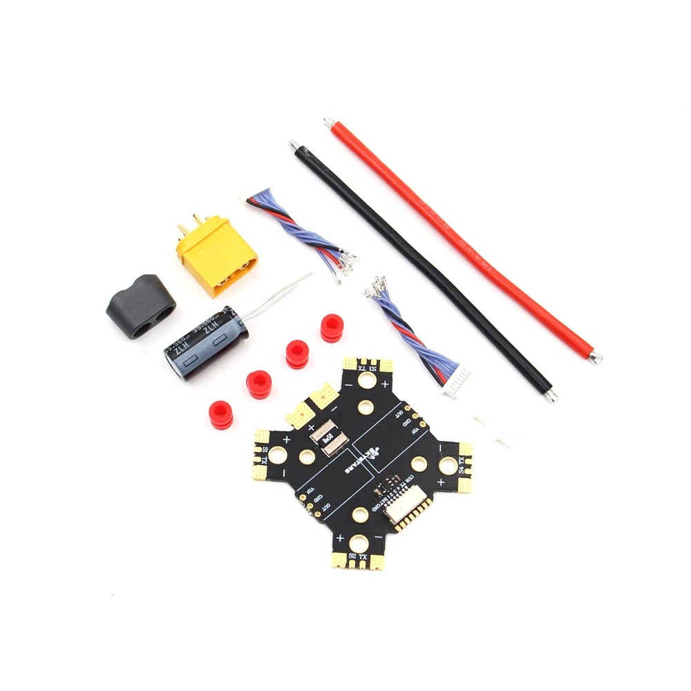 Skystars  PDB for single ESC 3oz copper 60A cont  8P socket for X or H shape frame. fpv drones