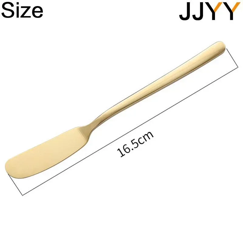 JJYY Perforated Stainless Steel Butter Spatula Cheese Dessert Knife Western Cream Laminating Knife Cream Jam Tools Kitchen Tools