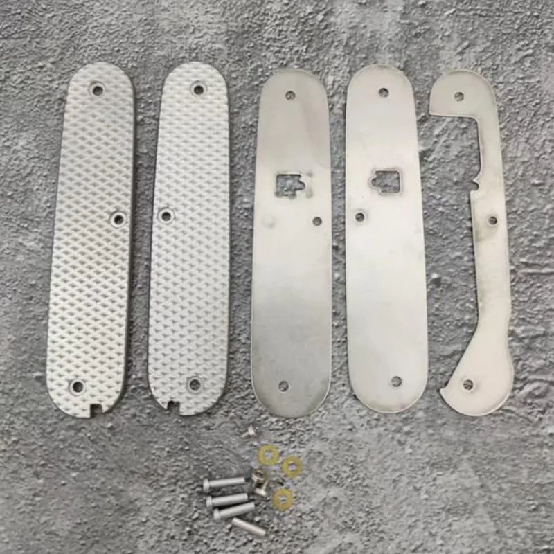 

1 Pair Titanium Alloy Grip Handle Scales with Liners for 91mm Victorinox Swiss Army