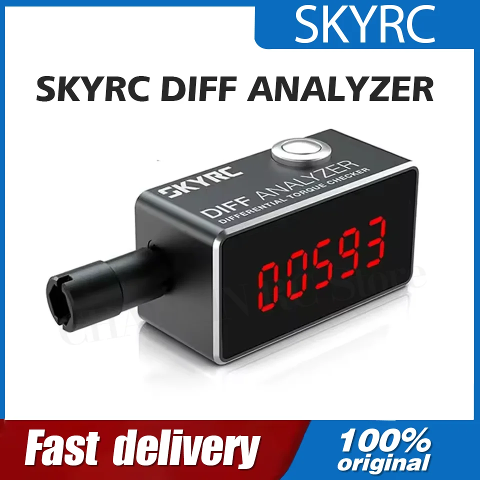 SKYRC DFC020 Differential Analyzer–Differential Detector & Test Tool for 1/8/10 Scale RC Vehicles | Gear Ratio Testing Equipmen