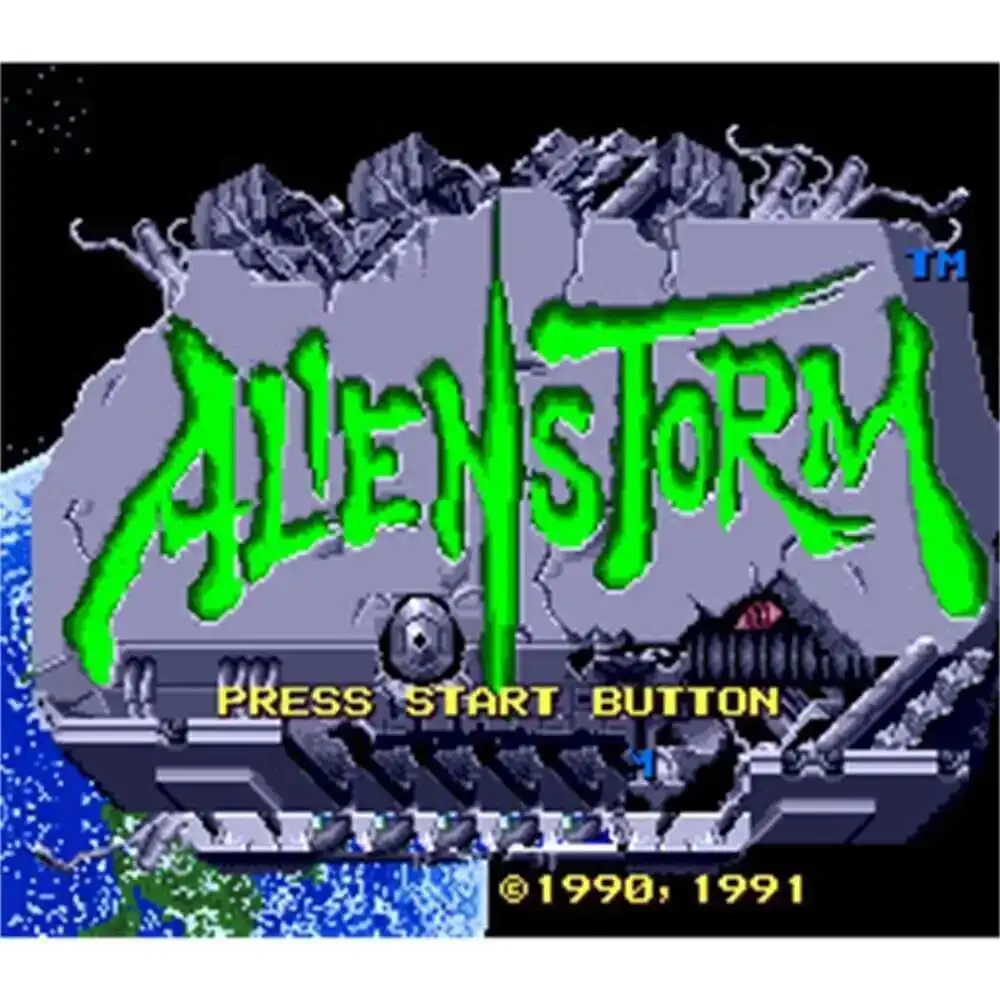 Alien Storm Region Cartão de jogo MD gratuito de 16 bits para Sega Mega Drive para Genesis