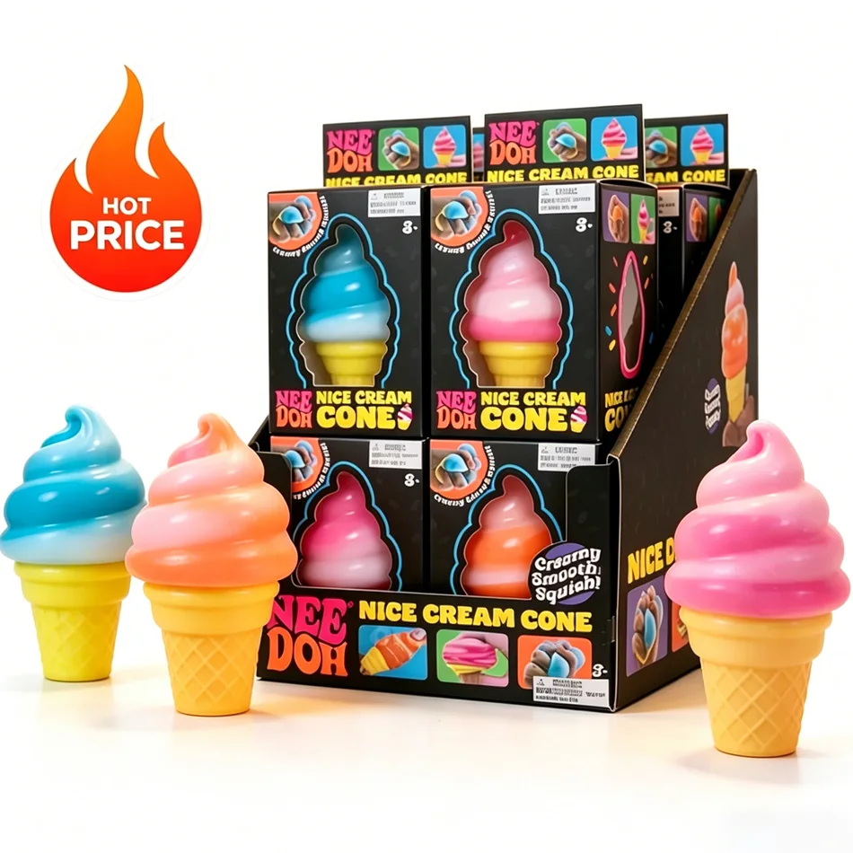 

Ice Cream Shaped Decompression Needohh Nice Cream Cone Surprise Stress Relief Squeeze Party Gifts Ornaments