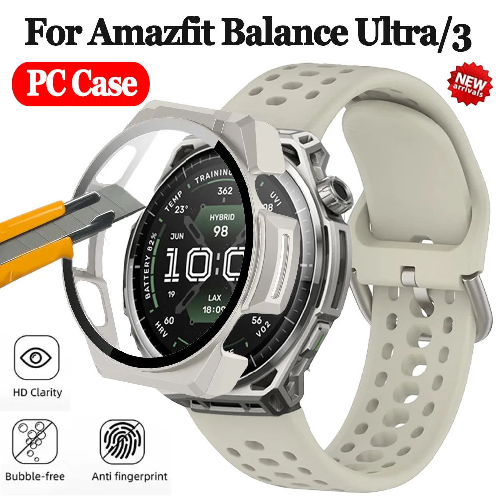 PC Case For Amazfit Balance Ultra Smartwatch High-definition Toughened Film Anti-scratch Cover No Gaps Shell Amazfit Balance 3