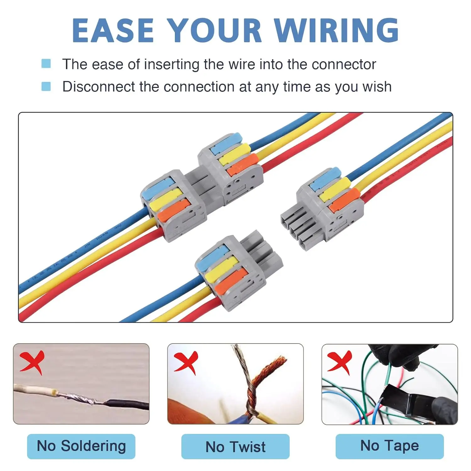 5Pcs Lever Wire Con…