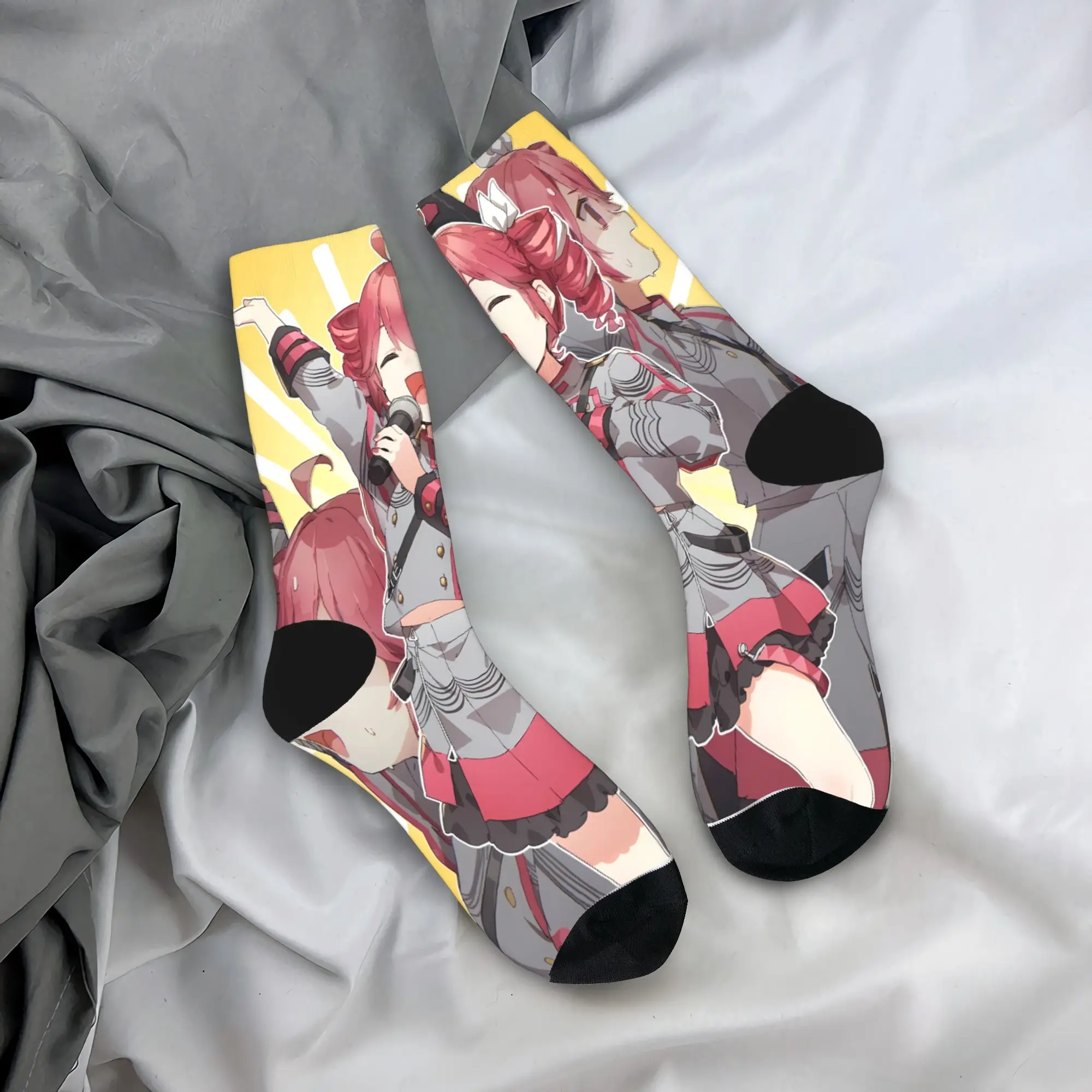 Kasane Teto Socks  Custom Stockings Anti Slip Adults Men Socks Breathable Spring Trendy Running Sports Socks