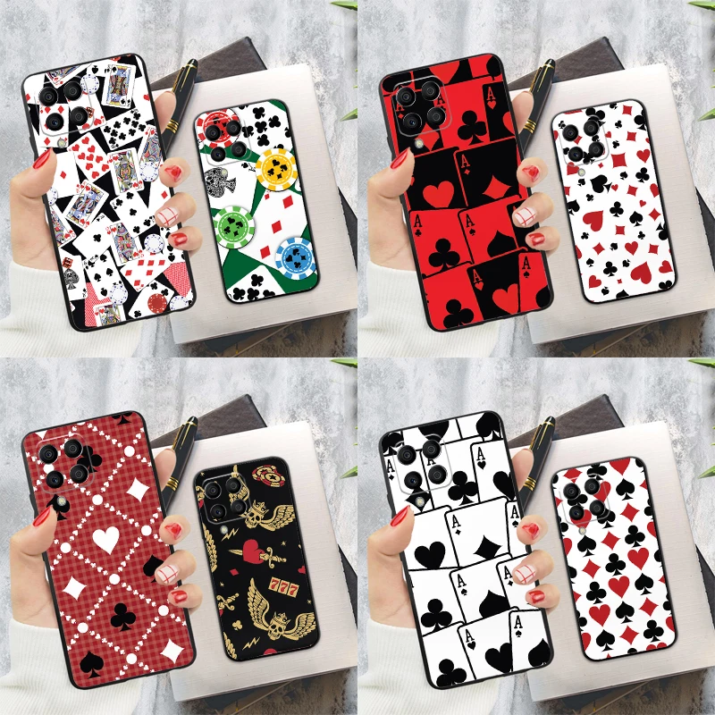 CASINO PLAYING CARDS COLLECTION Case For Samsung Galaxy M20 M15 M55 M31s M51 M21 M11 M13 M33 M53 M52 M32 M12 M14 M34 M54