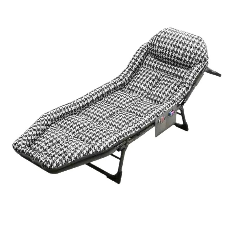 

Folding bed single lunch break recliner office simple escort march home light portable multi-functional nap