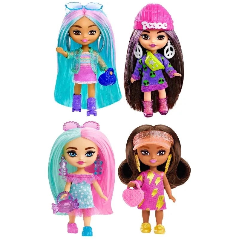 Barbie Doll Extra Mini Minis Dolls for Girls  with  Accessories Stand Toys for Girls Top Brand Birthday Christmas Gifts Assorted