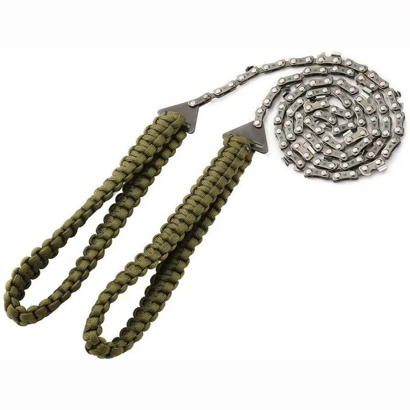 Manual Hand Braided Rope Chain Saw Portable Emergency Camp Survival Wire Cutter Portable Outdoor Camping Hiking Tools