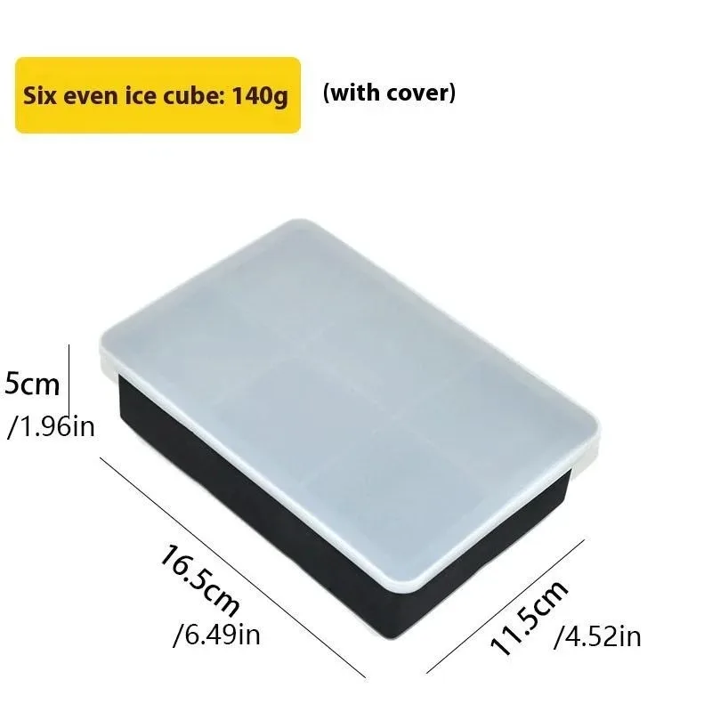 1PC 4/6/8 Grids Food Grade Silicone Ice Cube Square Mold Summer DIY Ice Cube Film Home-made Easy Release Ice Cube Tray