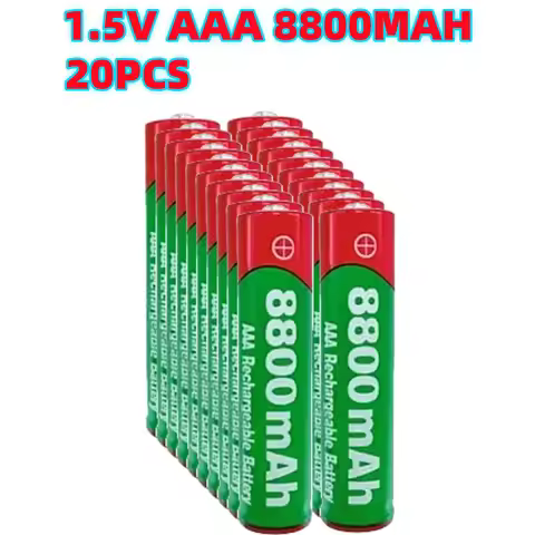 NewNEW 8800mAh Rechargeable Battery AAA NI-Mh Alkalinity Battery 1.5 V AAA Battery for Clocks Mice Computers Toys So on