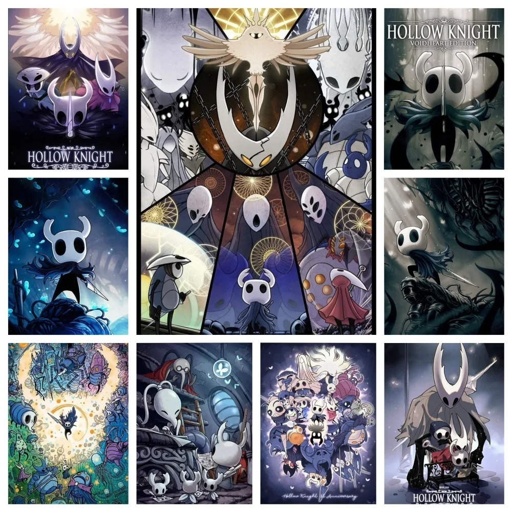 Hollow Knight Das Spiel Diamant-Malerei 5D DIY Runde Bohrer Mosaik-Kunst Stickerei Strass Kreuzstich-Sets Heim-Deko Geschenke