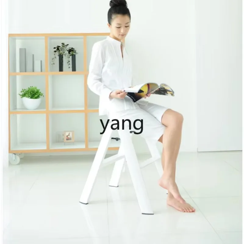 LH color household three-step ladder double-side ladder thickened aluminum alloy ladder