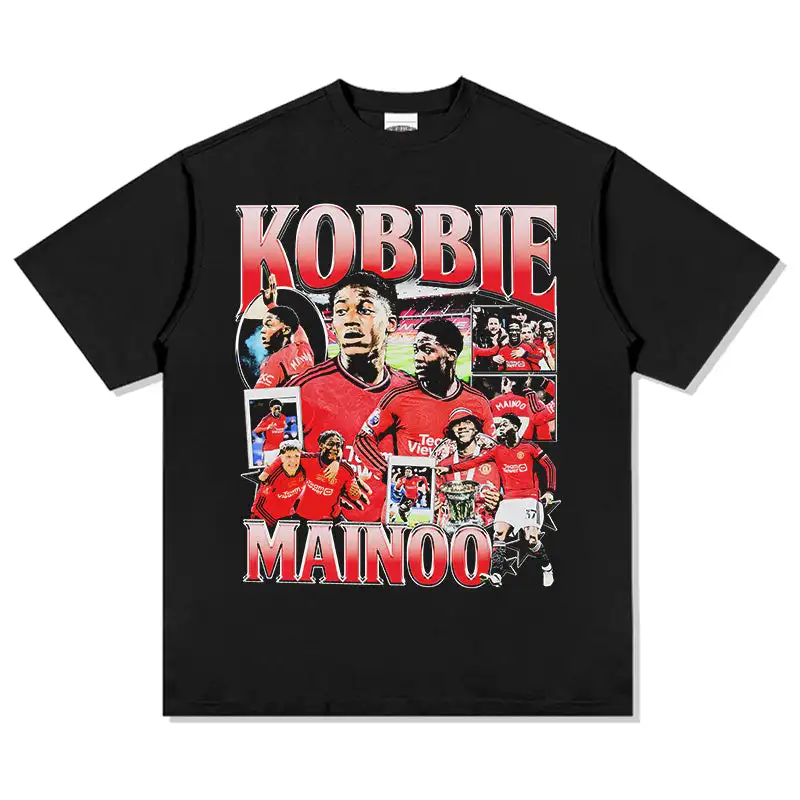 

2026 Новая хлопковая футболка с принтом KOBBIE MAINOO Y2K, летняя мужская и женская модная повседневная и удобная рубашка с короткими рукавами унисекс