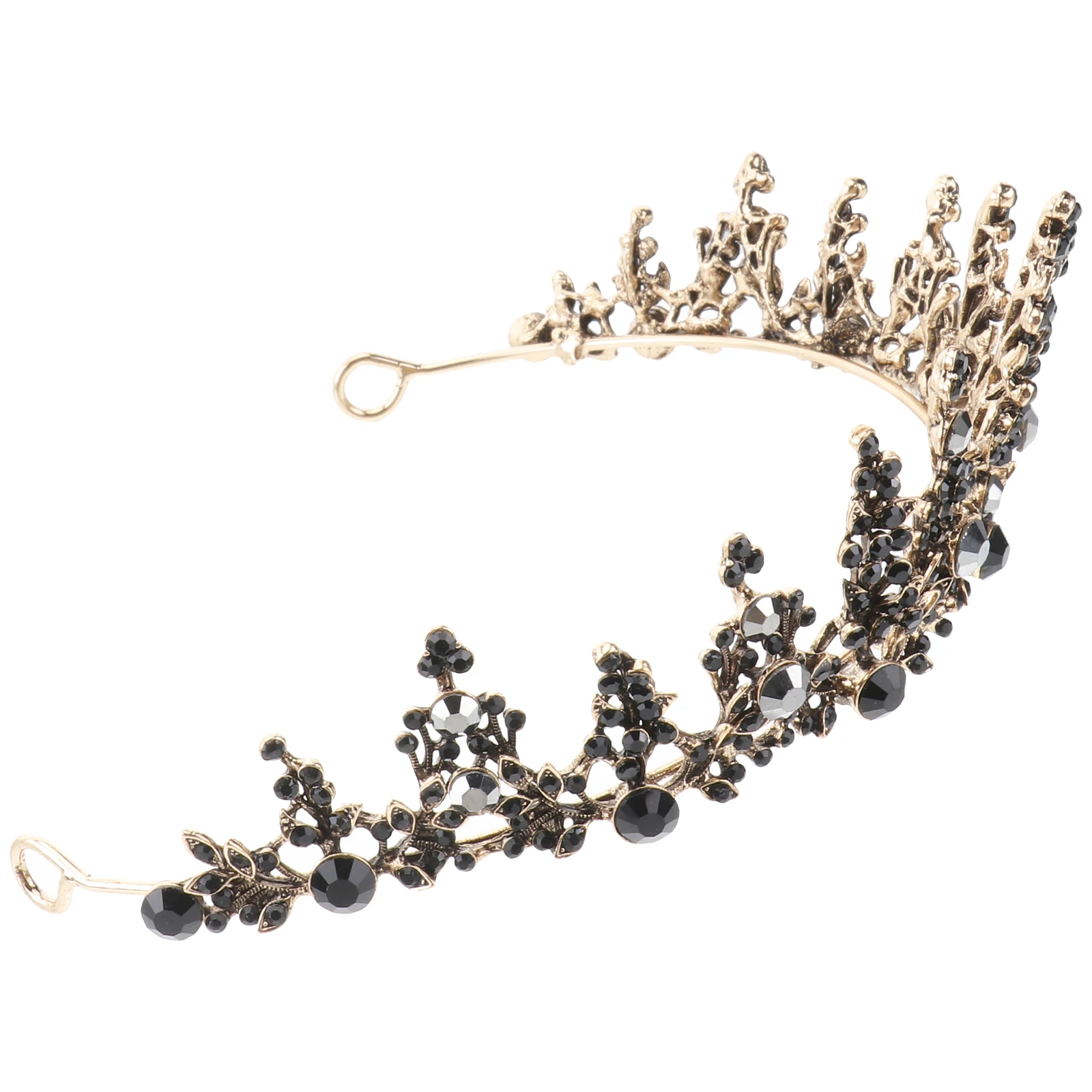 

Rhinestone Crown Hair Accessories Vintage Tiara Alloy Headb Wedding Bridal Headdress Party Photoshoot Fashion Show Holiday