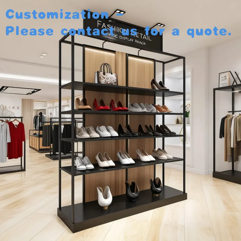 

custom.Custom Black Metal Retail Boutique Store Clothes Display Rack Stainless Steel Retail Stand with Mirror Use Shops