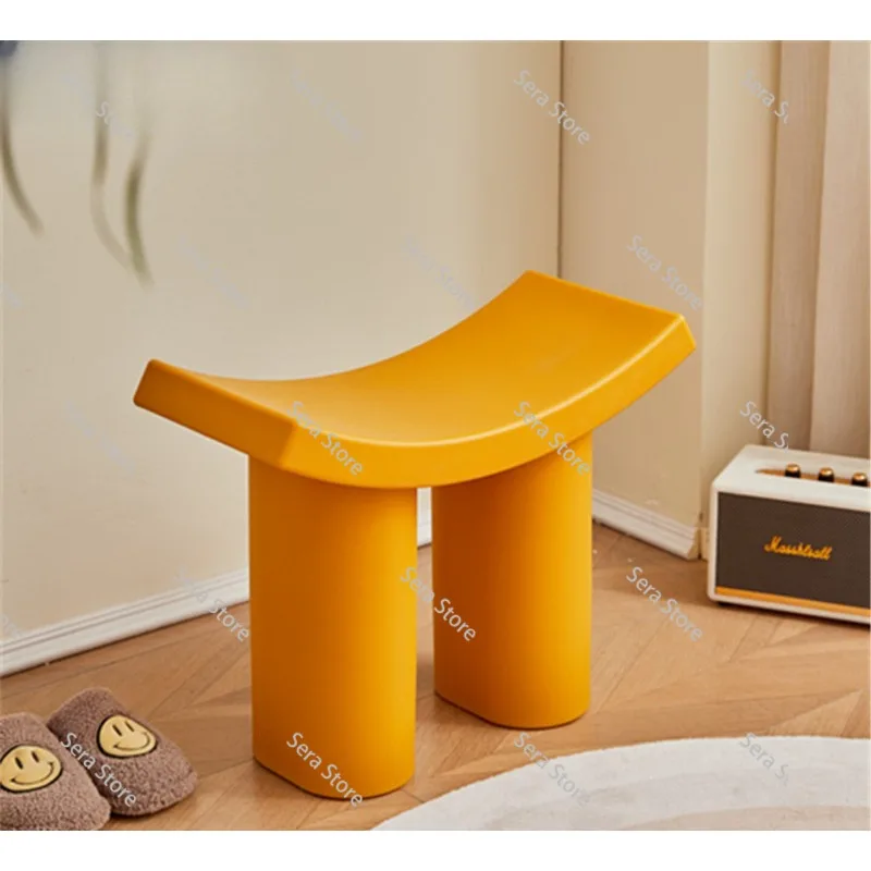 Little Elephant Legs Shape Shoe Changing Stool Household Indoor And Outdoor Plastic Bedroom Low Makeup Bench Dressing Stools Ins