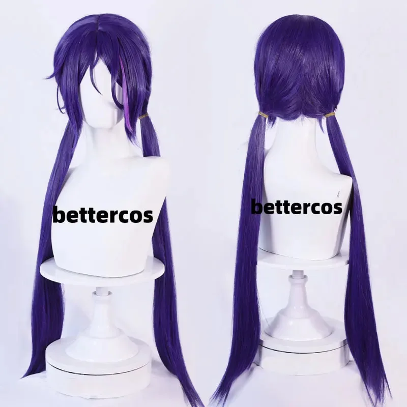 

7 стилей Game Miside Синтетические волосы Синий Фиолетовый Смешанный двойной хвост Косплей Аниме Парики Мита Термостойкие волосы Парики для Хэллоуина