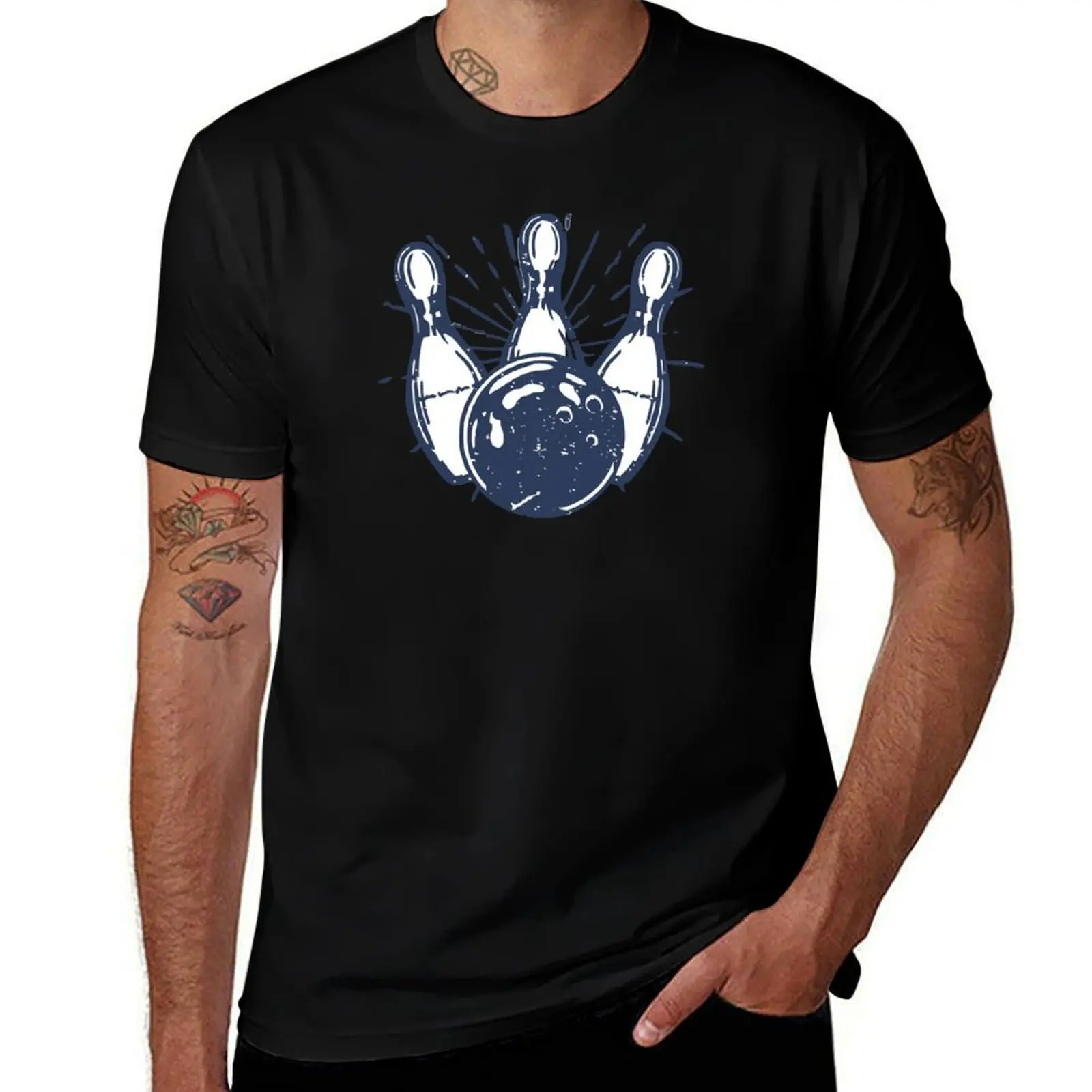 

simple bowling art T-Shirt graphic shirts boys animal print affliction shirts custom t-shirts mens t shirts casual stylish