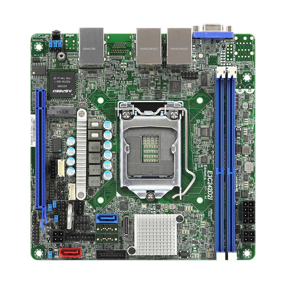 E3C242D2I C242 LGA1151 DDR4 Support XeonE2100 For ASRock Server Motherboard