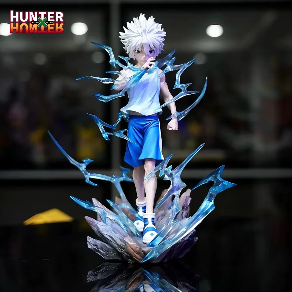 Hunter×Hunter Killua Zoldyck Anime Figures 23cm Pvc Action Figure Model Decoration Collection Statue Ornament Kid Birthday Gifts