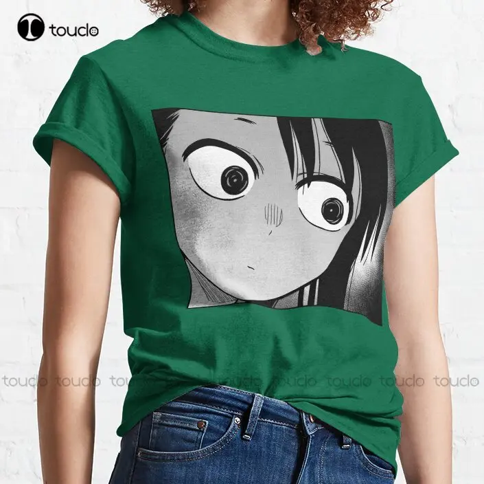 Nagatoro Eyes - Ijiranaide Nagatoro-San Classic t-shirt Mens Black Tshirt Custom Aldult Teen Unisex Digital Printing Tee Shirts