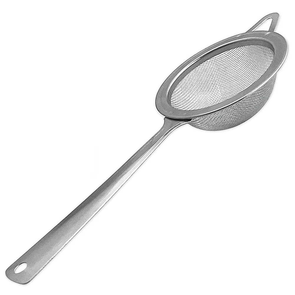 Lightweight stainless steel small flour sifter for precise dusting of cake cocoa matcha and For coffee with ergonomic handle
