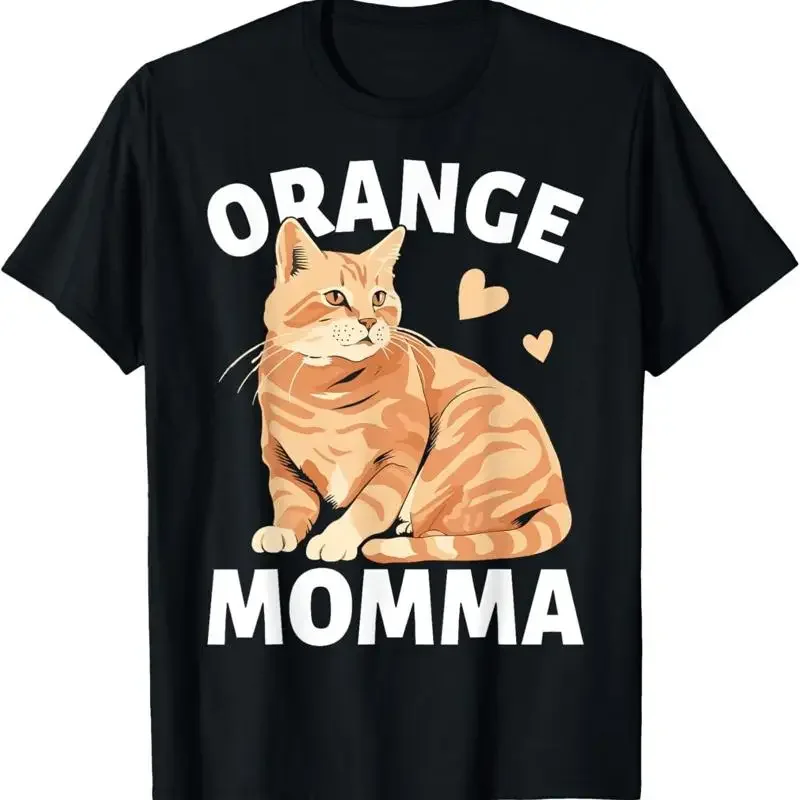 Tabby Cat Orange Mom Momma T Shirt