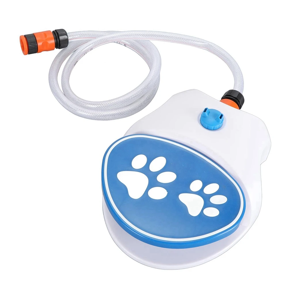 New Pet Drinking Fountain Pedal-Operated Sprinkler - Promotes Hydration, Automatic Pet Drinking System, Easy Installation