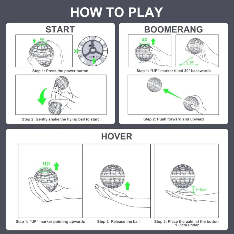 Gyro Ball Magic Gyro Suspended Ball Magic Induction Gyro Flyball Fingertip Luminous Suspended Gyro image 6