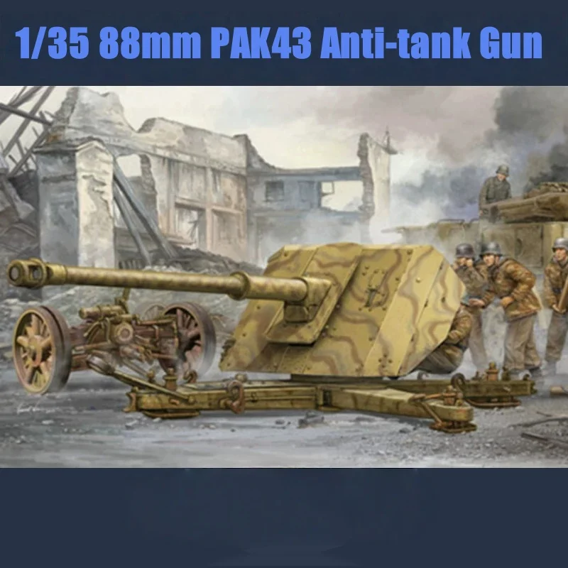

TRUMPETER 1/35 German 88mm PAK43 Anti-tank Gun Plastic Assembly Puzzle Model Toy