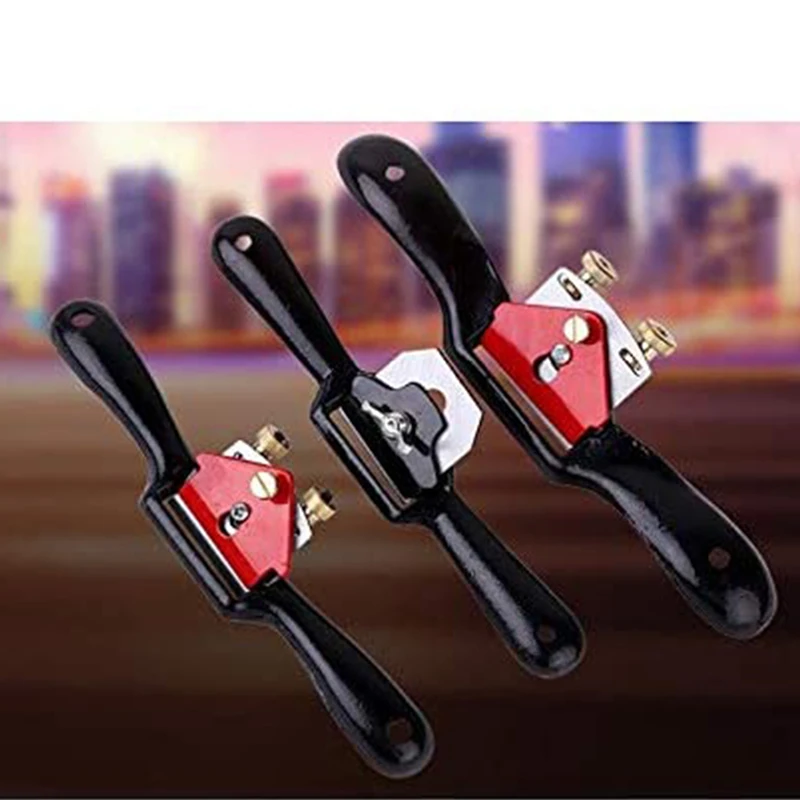 9/10 Inch Mini Woodworking Hand Planer Adjustable High Speed Steel Blade Sharp Hand Planing Tool for Carpenters
