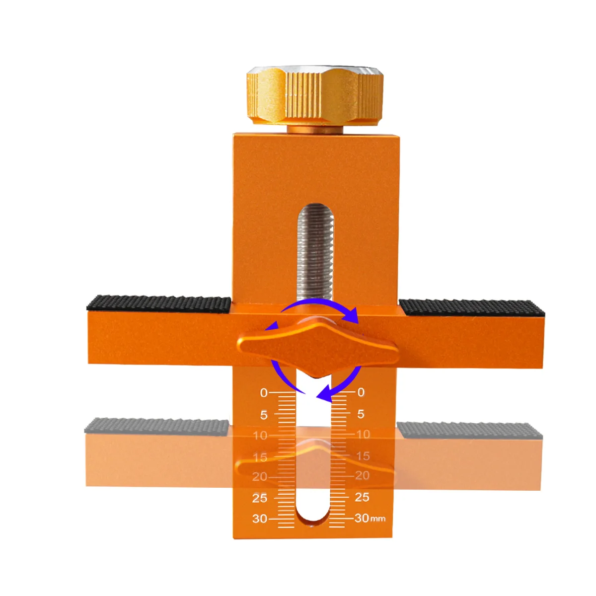 أداة تثبيت باب خزانة النجارة، أداة مساعدة لتحديد المواقع السريعة لباب خزانة الخزانة، نطاق تثبيت معدني قابل للتعديل 7-40 مم #3