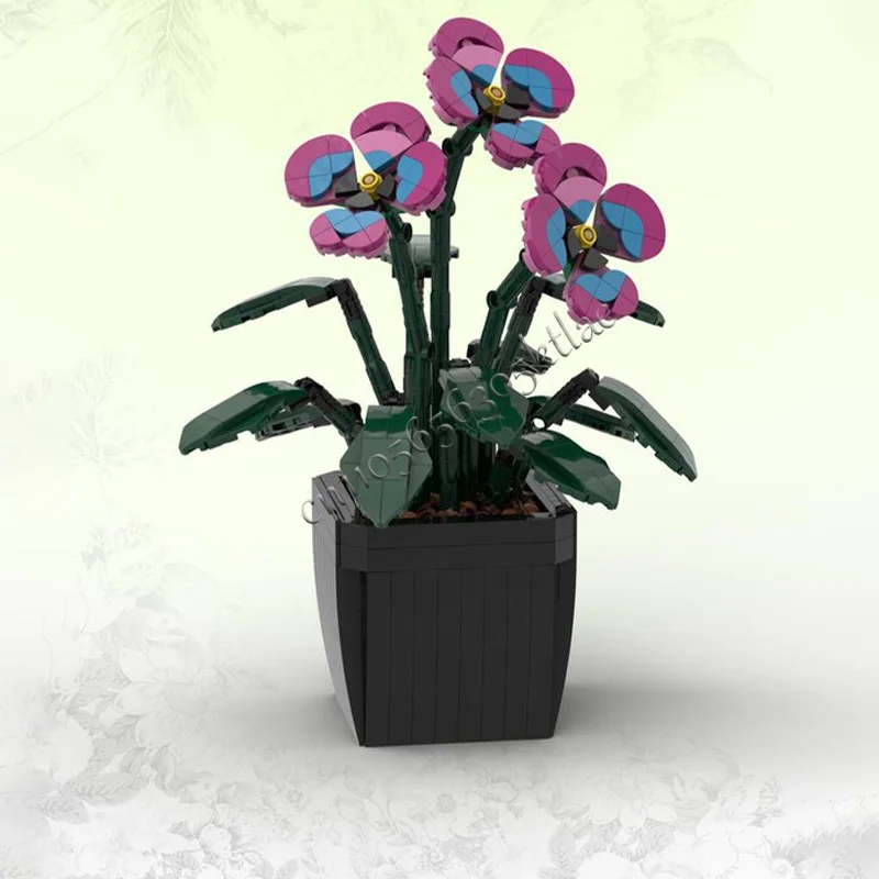 511 Uds. De hamburguesas de jardín de flores MOC, bloques de construcción Modulares personalizados, diseño creativo Popular para niños, ladrillo DIY, juguete para regalo para Festival de niños